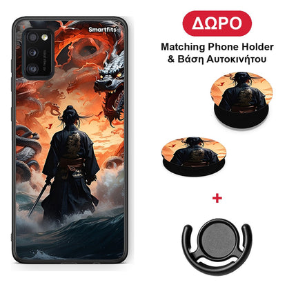 Dragons Fight - Samsung Galaxy A41 θήκη + Δώρο Phone Holder & Βάση Αυτοκινήτου