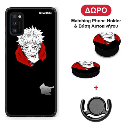 Itadori Anime - Samsung Galaxy A41 θήκη + Δώρο Phone Holder & Βάση Αυτοκινήτου