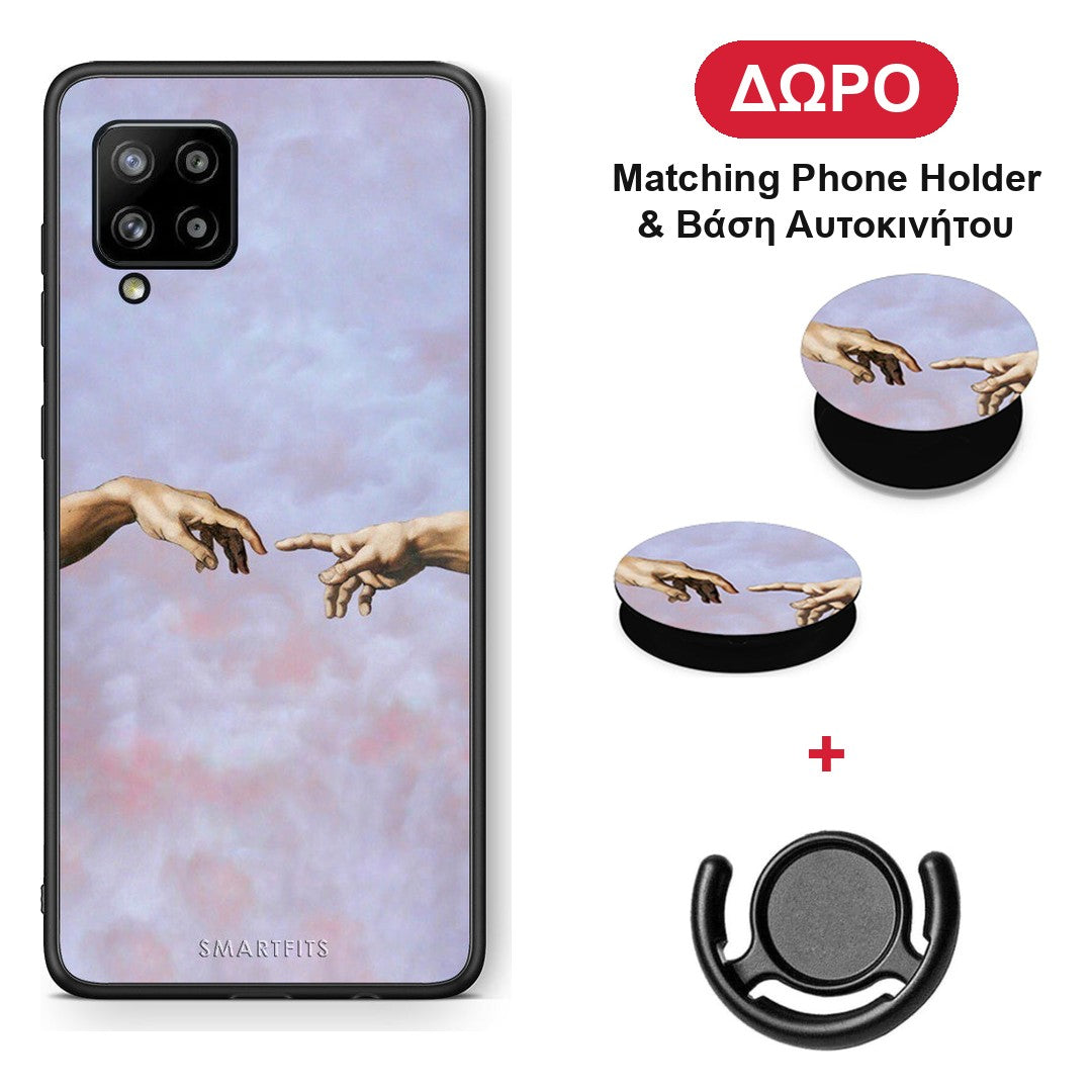 Adam Hand - Samsung Galaxy A42 θήκη + Δώρο Phone Holder & Βάση Αυτοκινήτου