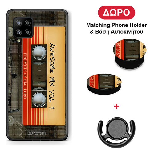 Awesome Mix - Samsung Galaxy A42 θήκη + Δώρο Phone Holder & Βάση Αυτοκινήτου