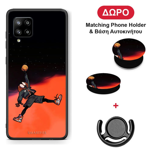 Basketball Hero - Samsung Galaxy A42 θήκη + Δώρο Phone Holder & Βάση Αυτοκινήτου