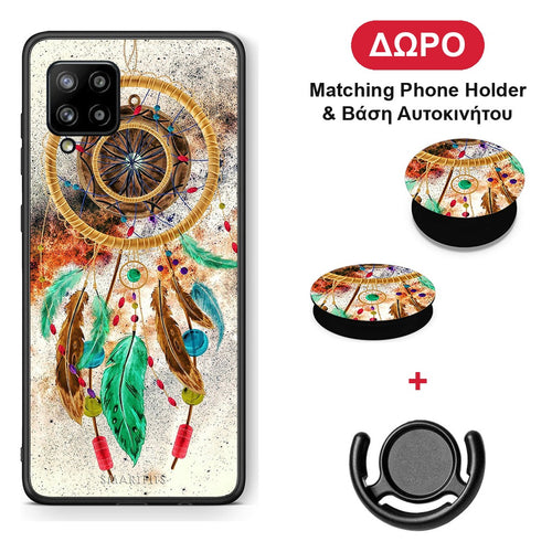 Boho DreamCatcher - Samsung Galaxy A42 θήκη + Δώρο Phone Holder & Βάση Αυτοκινήτου