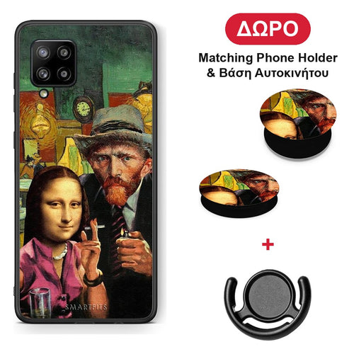Funny Art - Samsung Galaxy A42 θήκη + Δώρο Phone Holder & Βάση Αυτοκινήτου