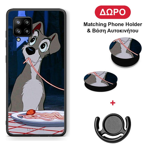 Lady And Tramp 1 - Samsung Galaxy A42 θήκη + Δώρο Phone Holder & Βάση Αυτοκινήτου