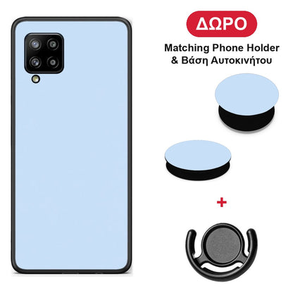 Powder Blue - Samsung Galaxy A42 θήκη + Δώρο Phone Holder & Βάση Αυτοκινήτου