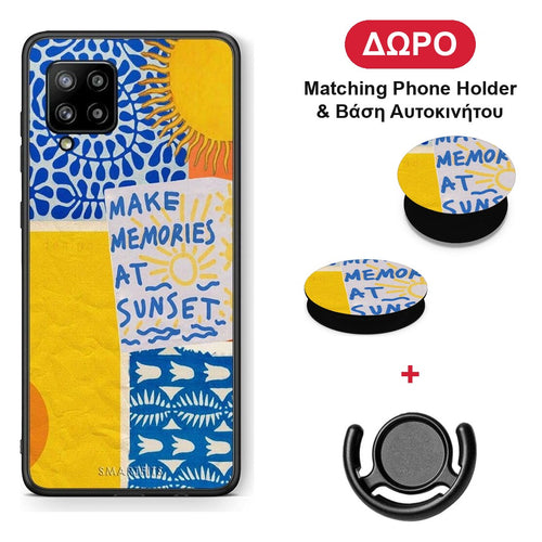 Sunset Memories - Samsung Galaxy A42 θήκη + Δώρο Phone Holder & Βάση Αυτοκινήτου