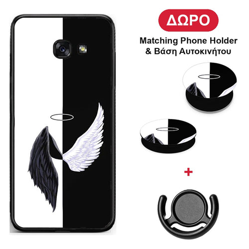 Angels Demons - Samsung Galaxy A5 2017 θήκη + Δώρο Phone Holder & Βάση Αυτοκινήτου