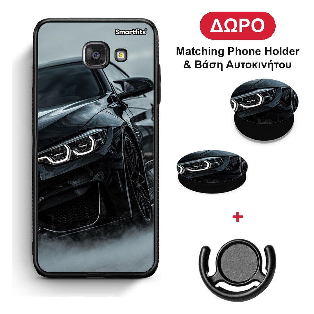Black BMW - Samsung Galaxy A5 2017 θήκη + Δώρο Phone Holder & Βάση Αυτοκινήτου