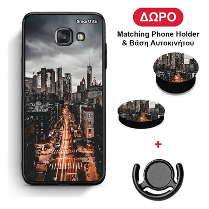 City Lights - Samsung Galaxy A5 2017 θήκη + Δώρο Phone Holder & Βάση Αυτοκινήτου