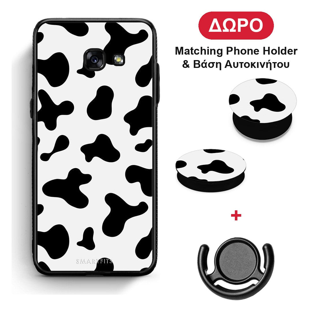 Cow Print - Samsung Galaxy A5 2017 θήκη + Δώρο Phone Holder & Βάση Αυτοκινήτου