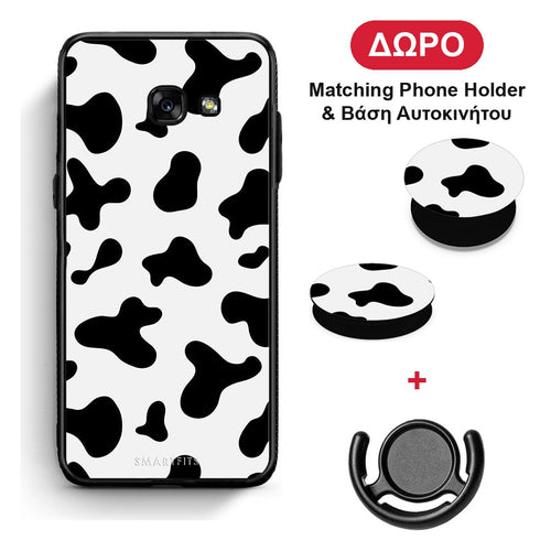Cow Print - Samsung Galaxy A5 2017 θήκη + Δώρο Phone Holder & Βάση Αυτοκινήτου