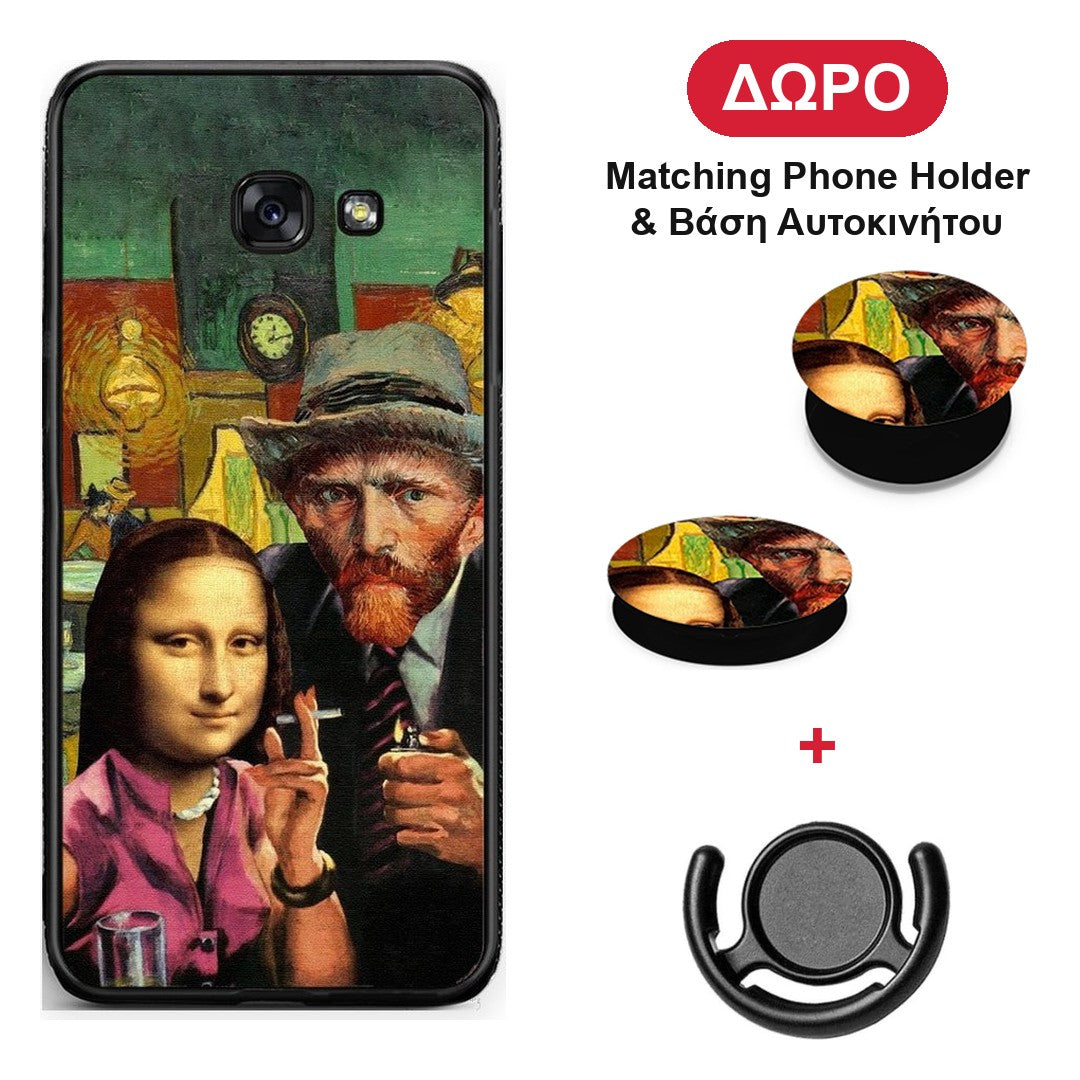 Funny Art - Samsung Galaxy A5 2017 θήκη + Δώρο Phone Holder & Βάση Αυτοκινήτου