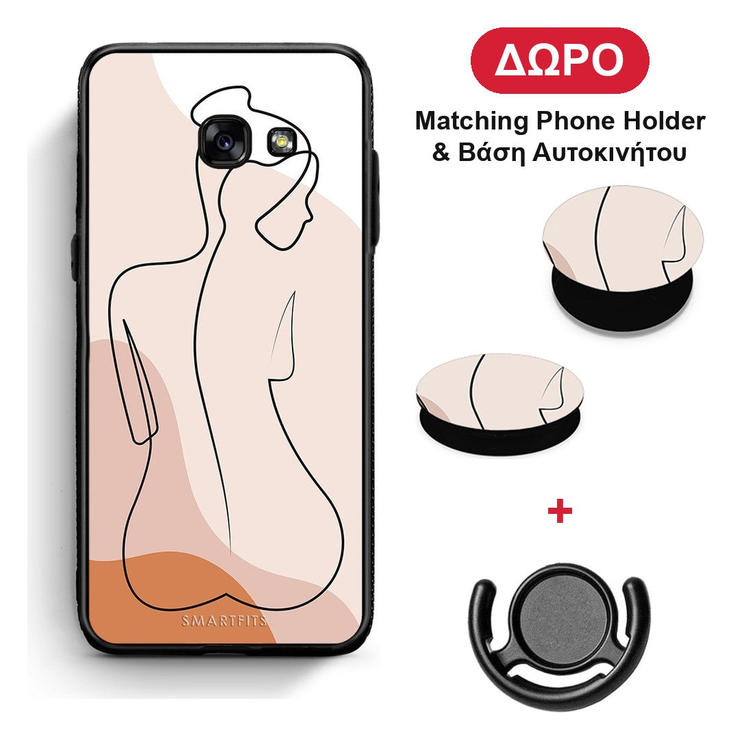 LineArt Woman - Samsung Galaxy A5 2017 θήκη + Δώρο Phone Holder & Βάση Αυτοκινήτου