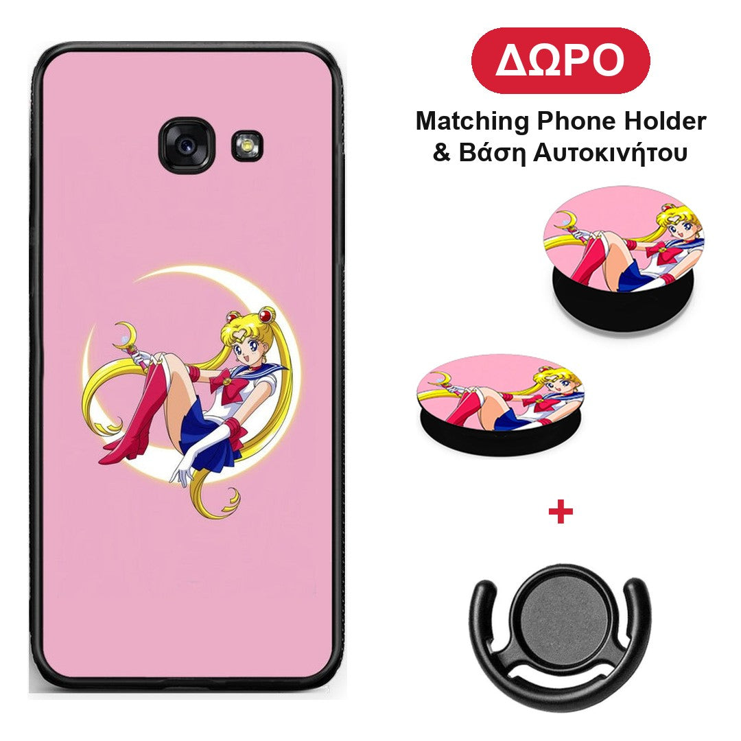 Moon Girl - Samsung Galaxy A5 2017 θήκη + Δώρο Phone Holder & Βάση Αυτοκινήτου