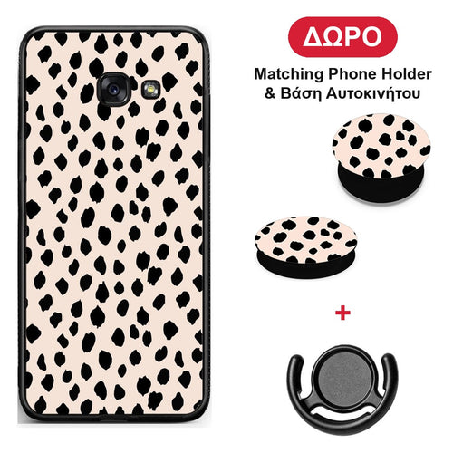 New Polka Dots - Samsung Galaxy A5 2017 θήκη + Δώρο Phone Holder & Βάση Αυτοκινήτου