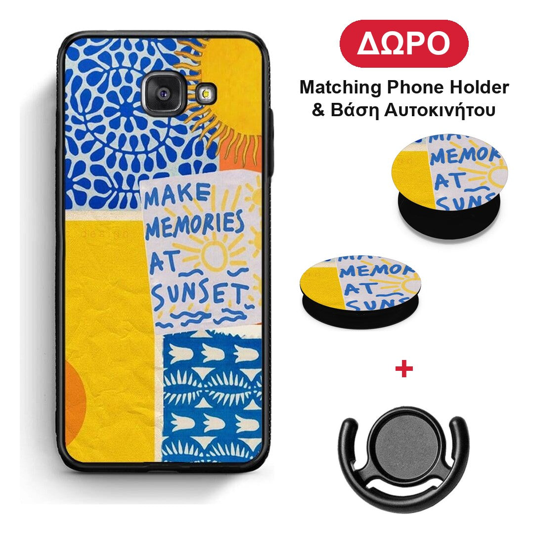Sunset Memories - Samsung Galaxy A5 2017 θήκη + Δώρο Phone Holder & Βάση Αυτοκινήτου