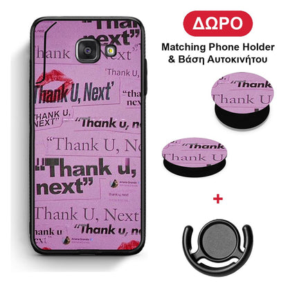 Thank You Next - Samsung Galaxy A5 2017 θήκη + Δώρο Phone Holder & Βάση Αυτοκινήτου