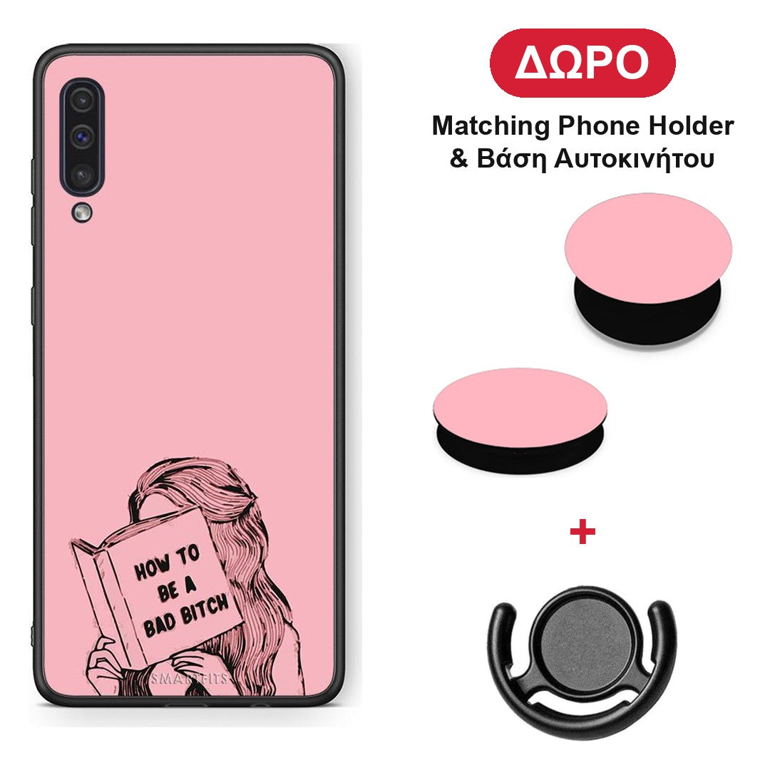 Bad Bitch - Samsung Galaxy A50 / A30s θήκη + Δώρο Phone Holder & Βάση Αυτοκινήτου