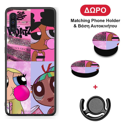 Bubble Girls - Samsung Galaxy A50 / A30s θήκη + Δώρο Phone Holder & Βάση Αυτοκινήτου
