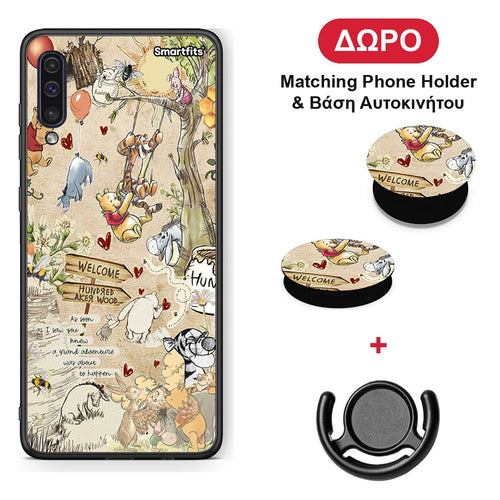 Happy Friends - Samsung Galaxy A50 / A30s θήκη + Δώρο Phone Holder & Βάση Αυτοκινήτου