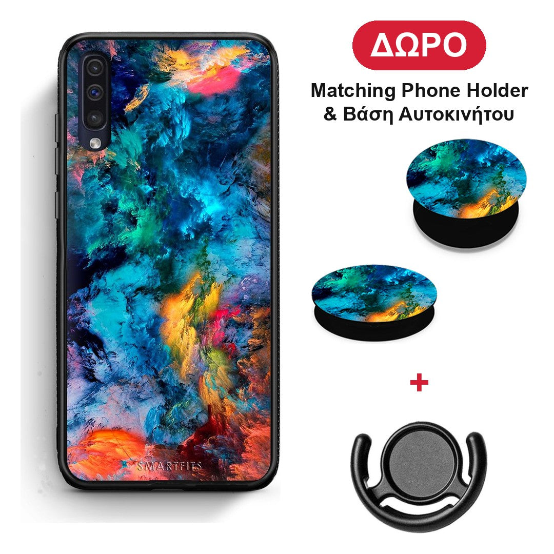 Paint Crayola - Samsung Galaxy A50 / A30s θήκη + Δώρο Phone Holder & Βάση Αυτοκινήτου