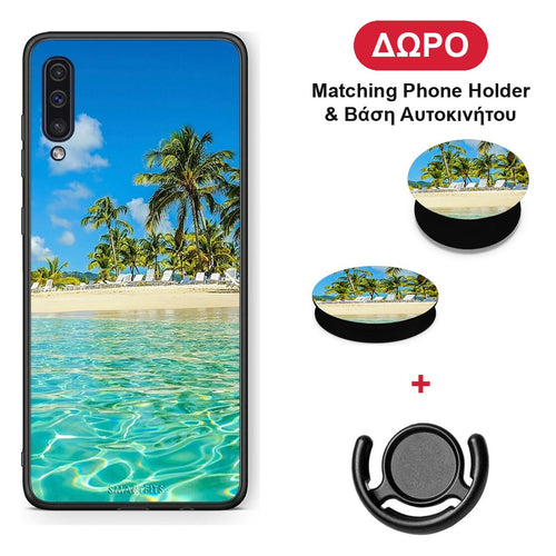 Tropical Vibes - Samsung Galaxy A50 / A30s θήκη + Δώρο Phone Holder & Βάση Αυτοκινήτου