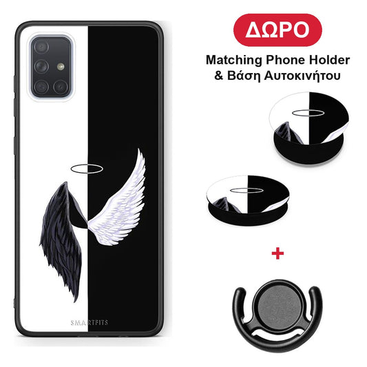 Angels Demons - Samsung Galaxy A51 θήκη + Δώρο Phone Holder & Βάση Αυτοκινήτου