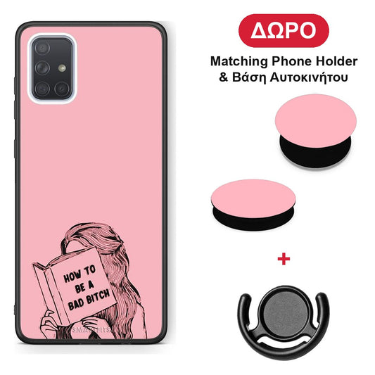 Bad Bitch - Samsung Galaxy A51 θήκη + Δώρο Phone Holder & Βάση Αυτοκινήτου