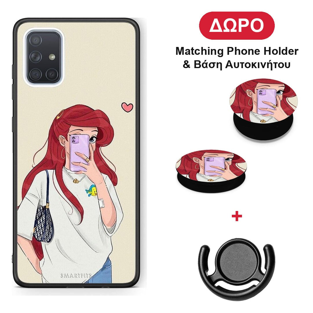 Walking Mermaid - Samsung Galaxy A51 θήκη + Δώρο Phone Holder & Βάση Αυτοκινήτου