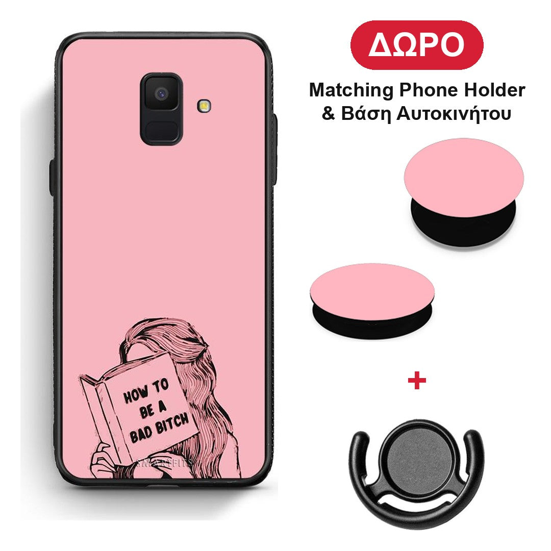 Bad Bitch - Samsung Galaxy A6 2018 θήκη + Δώρο Phone Holder & Βάση Αυτοκινήτου
