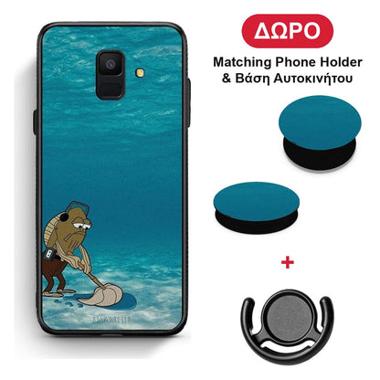 Clean The Ocean - Samsung Galaxy A6 2018 θήκη + Δώρο Phone Holder & Βάση Αυτοκινήτου