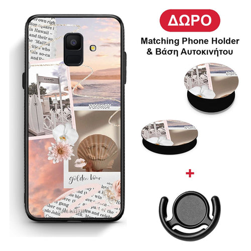 Golden Hour - Samsung Galaxy A6 2018 θήκη + Δώρο Phone Holder & Βάση Αυτοκινήτου