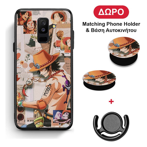 Anime Collage - Samsung Galaxy A6+ 2018 θήκη + Δώρο Phone Holder & Βάση Αυτοκινήτου