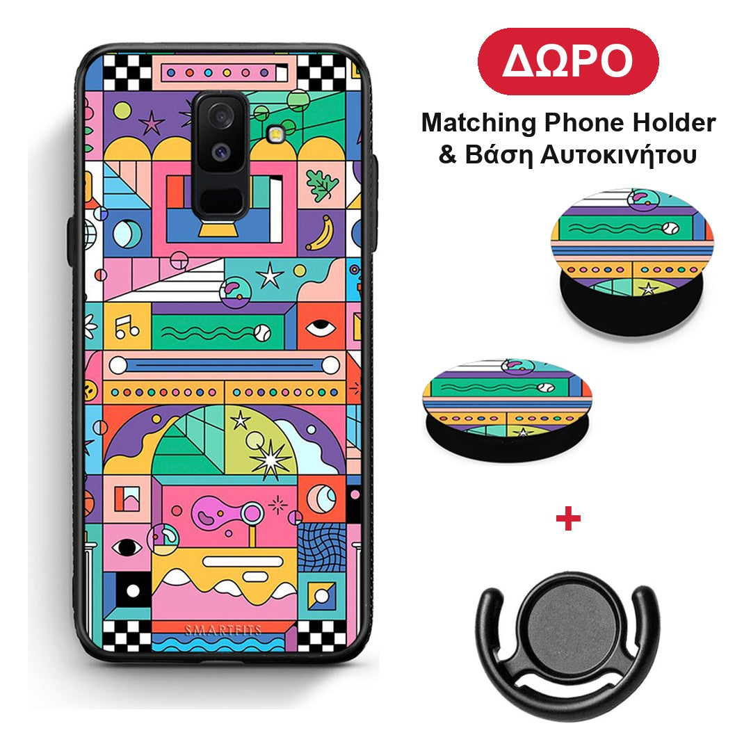 Bubbles Soap - Samsung Galaxy A6+ 2018 θήκη + Δώρο Phone Holder & Βάση Αυτοκινήτου