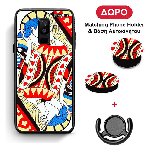 Card Love - Samsung Galaxy A6+ 2018 θήκη + Δώρο Phone Holder & Βάση Αυτοκινήτου