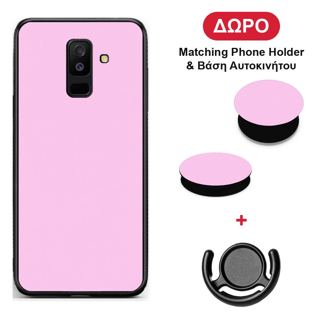 Cotton Candy Pink - Samsung Galaxy A6+ 2018 θήκη + Δώρο Phone Holder & Βάση Αυτοκινήτου
