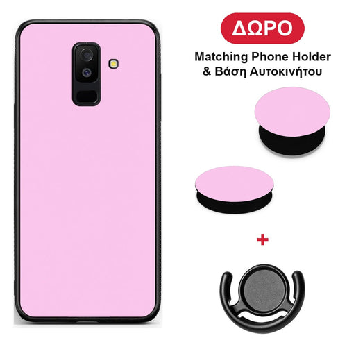 Cotton Candy Pink - Samsung Galaxy A6+ 2018 θήκη + Δώρο Phone Holder & Βάση Αυτοκινήτου
