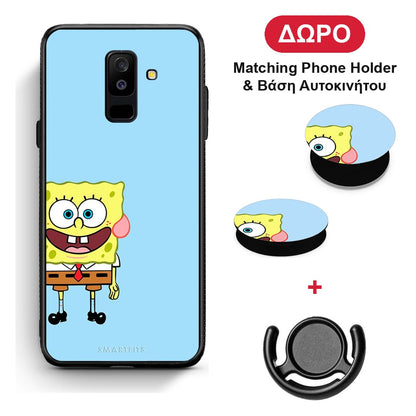 Friends Bob - Samsung Galaxy A6+ 2018 θήκη + Δώρο Phone Holder & Βάση Αυτοκινήτου