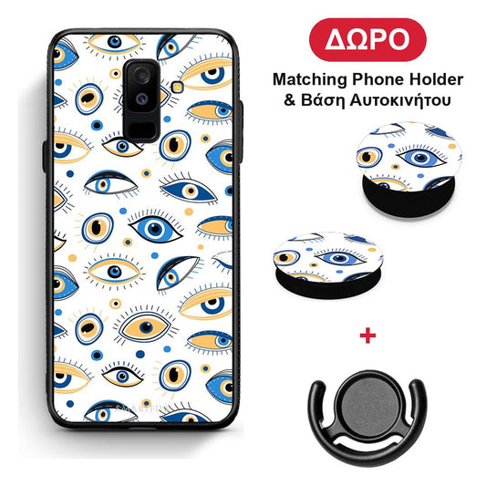 Ftou Ftou - Samsung Galaxy A6+ 2018 θήκη + Δώρο Phone Holder & Βάση Αυτοκινήτου
