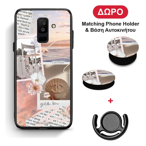 Golden Hour - Samsung Galaxy A6+ 2018 θήκη + Δώρο Phone Holder & Βάση Αυτοκινήτου