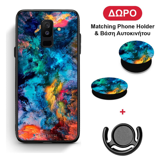 Paint Crayola - Samsung Galaxy A6+ 2018 θήκη + Δώρο Phone Holder & Βάση Αυτοκινήτου