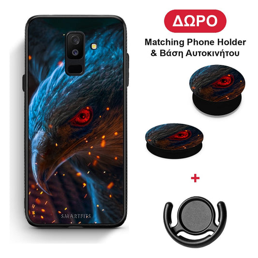 PopArt Eagle - Samsung Galaxy A6+ 2018 θήκη + Δώρο Phone Holder & Βάση Αυτοκινήτου