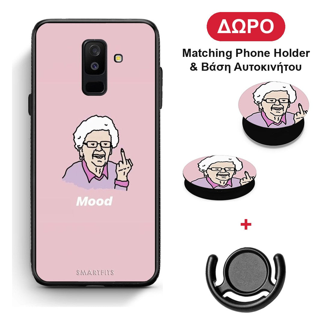 PopArt Mood - Samsung Galaxy A6+ 2018 θήκη + Δώρο Phone Holder & Βάση Αυτοκινήτου