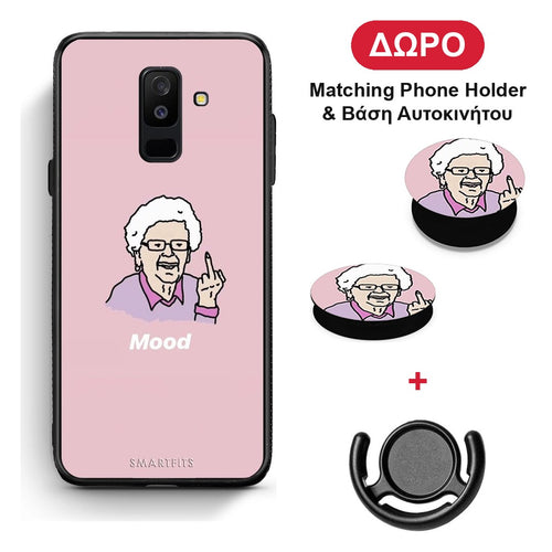 PopArt Mood - Samsung Galaxy A6+ 2018 θήκη + Δώρο Phone Holder & Βάση Αυτοκινήτου