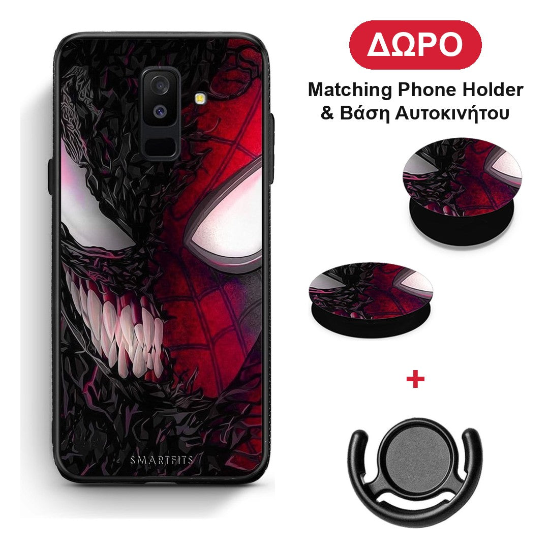 PopArt SpiderVenom - Samsung Galaxy A6+ 2018 θήκη + Δώρο Phone Holder & Βάση Αυτοκινήτου