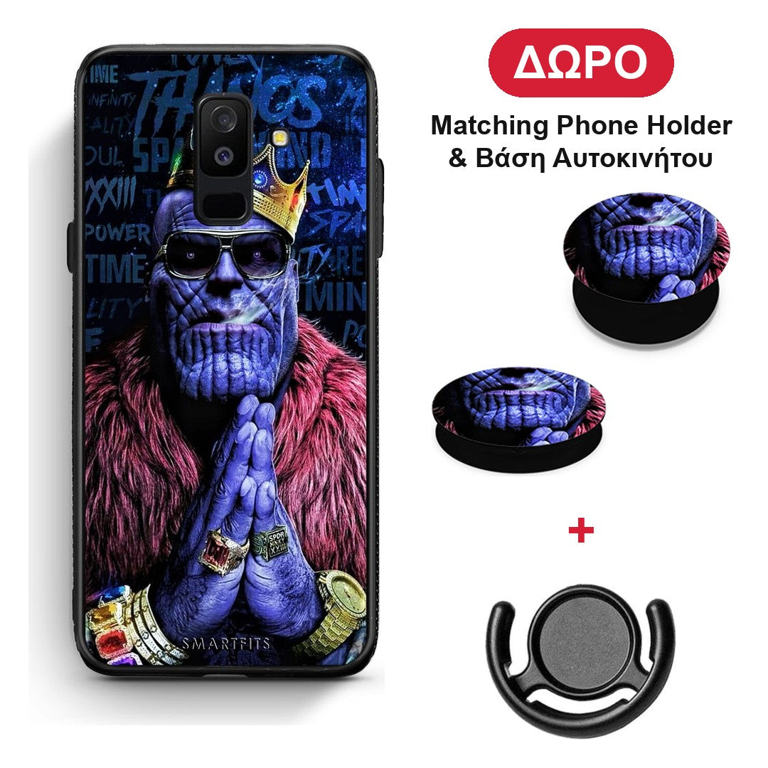 PopArt Thanos - Samsung Galaxy A6+ 2018 θήκη + Δώρο Phone Holder & Βάση Αυτοκινήτου