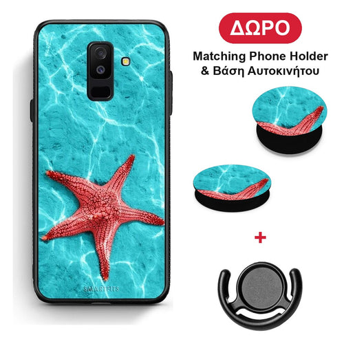 Red Starfish - Samsung Galaxy A6+ 2018 θήκη + Δώρο Phone Holder & Βάση Αυτοκινήτου
