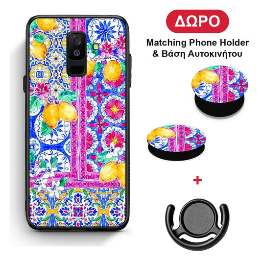 Retro Spring - Samsung Galaxy A6+ 2018 θήκη + Δώρο Phone Holder & Βάση Αυτοκινήτου
