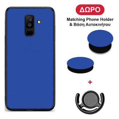 Royal Blue - Samsung Galaxy A6+ 2018 θήκη + Δώρο Phone Holder & Βάση Αυτοκινήτου