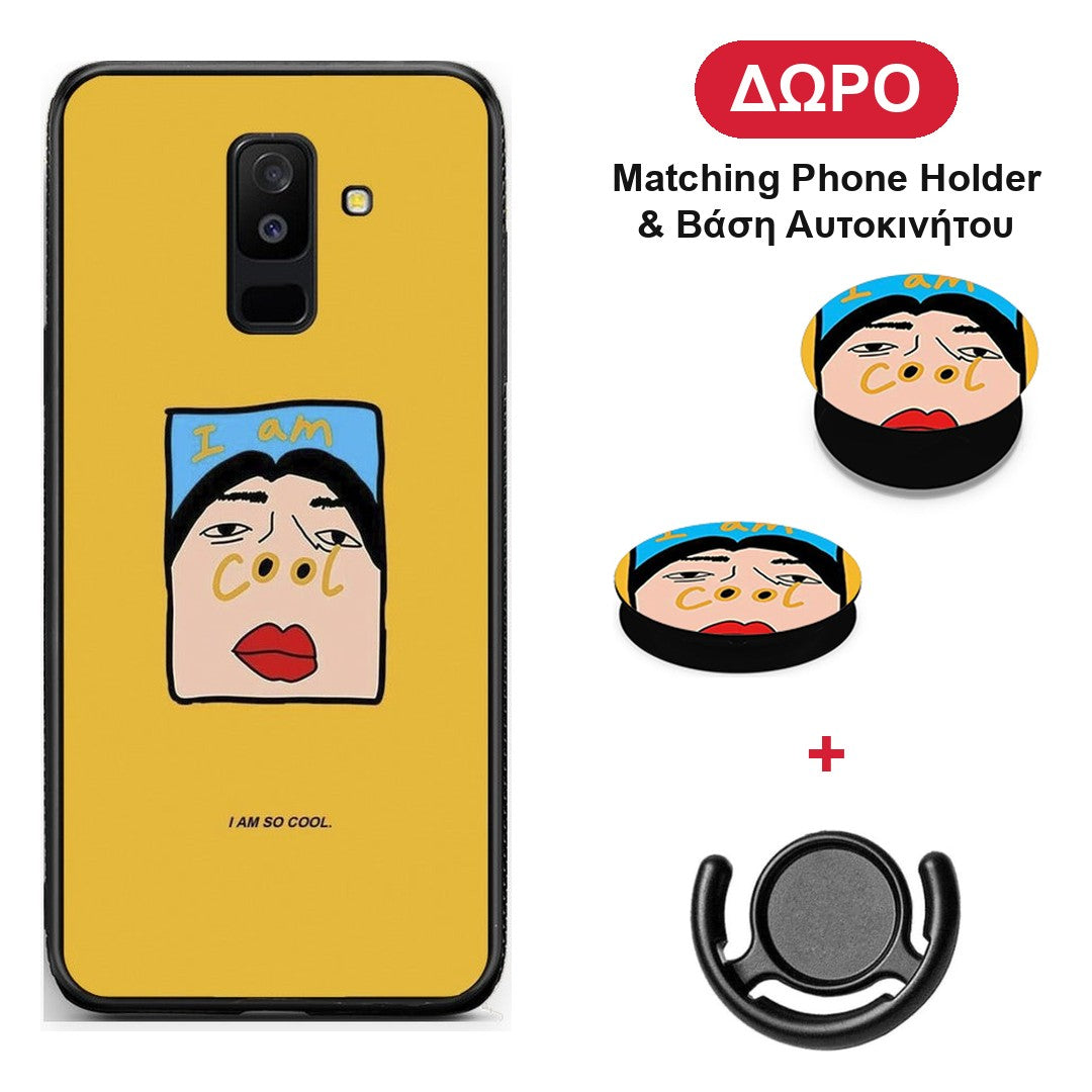 So Cool - Samsung Galaxy A6+ 2018 θήκη + Δώρο Phone Holder & Βάση Αυτοκινήτου